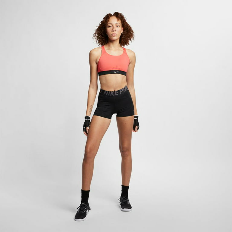 Nike Women's Pro 3 Training Short (Black/ Thunder Grey, X-Small)