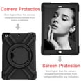 thumbnail image 4 of ELEHOLD Rugged Hybrid Case for iPad 6th/5th Gen/Pro 9.7 (2018/2017/2016) Full-Body Protective 360° Rotation Bracket Kickstand Function Shockproof Heavy Duty Case,For iPad 9.7,B, 4 of 8