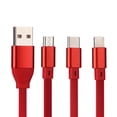 thumbnail image 4 of Cable de carga del cable de datos del poder de la historieta 3 en 1 micro USB+Type-C+Lighting para Apple/Android, 4 of 8