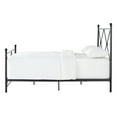 thumbnail image 4 of Weston Home Harrisburg Black Metal Queen Bed with Double x Headboard Design, 4 of 8