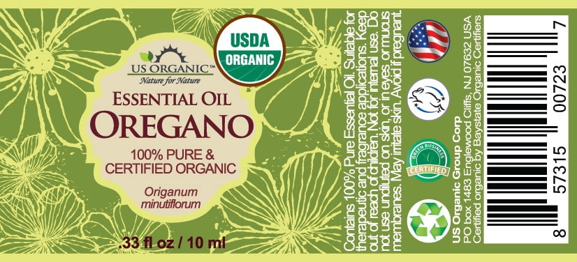 US Organic Oregano Essential Oil, 100% Pure Certified USDA Organic