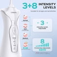 thumbnail image 3 of Water Flosser Dental Cleaner: 4 Modes Wireless Portable Dental Cleaning Device White 30(5360)&4 Orthodontic Jet Tips Replacement Head Set for Braces Cleaning, 3 of 4