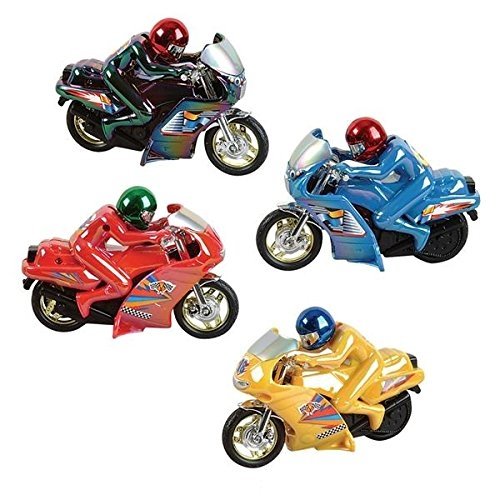 Pull Back Motorcycles Toys 4 Piece set 5.5 Inches Racer Vehicle
