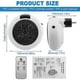 thumbnail image 4 of Fan Home Office Portable Heater Mini 900w Plug In With Remote Control, 4 of 5