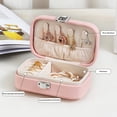 thumbnail image 3 of Double Layer Jewelry Storage Box Organizer Durable High Quality PU Leather Storage Box for Travel and Business Trips, 3 of 5