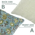 thumbnail image 6 of Fabdivine Timeless Block Print Designs , 18"X18", Viscose Linen Pillow Covers for Modern Living, Naayab, 6 of 8