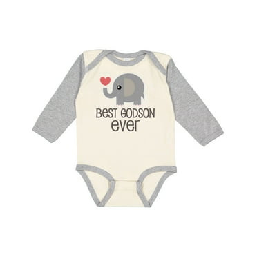 Inktastic Best Godson Baby Boy Boys Long Sleeve Baby Bodysuit
