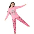 thumbnail image 4 of Beezizac Christmas Cute Pink Hot Cocoa Game Pajamas for Girls Soft Long Sleeves & Pants PJ Set Big Kid Jammies Size 18, 4 of 7