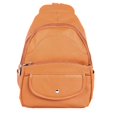 thumbnail image 1 of Silver Fever Leather Backpack Medium Size Top Entry Camel_Textured, 1 of 5