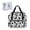 Black Cat Paw Heart White, variant on ZIATUBLES Sewing Machine Storage Tote Bag Spacious Tote Bag Universal Sewing Storage Case Portable Sewing Machine Organizer Bag with Roomy Pockets and Soft Handle, Tiger Wreath Leopard Print