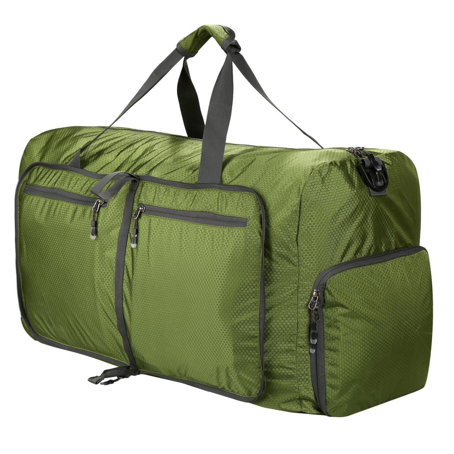 Coreal 80L Foldable Travel Camping Duffel Luggage Bag with Shoe Compartment 