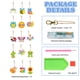 thumbnail image 2 of Llavero Doble Cara Cgtredaw 15PCS Diamante Pintura Llavero Cactus, 2 of 9