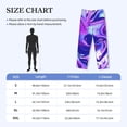 thumbnail image 4 of Lsque Swirl Print Blue Purple1 Print Men's Pajama Pants, Lounge Pant - Comfortable Home Wear,Elastic Waistband, Stylish Design-Medium, 4 of 9
