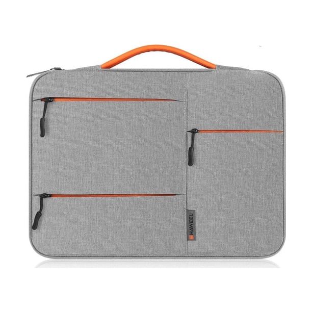 Sonducket Bolsa para portátil, organizador electrónico, funda Universal a prueba de golpes, resistente al agua, con asa para viaje de negocios Bolsas de mensajero y de hombro Gris 13 pulgadas