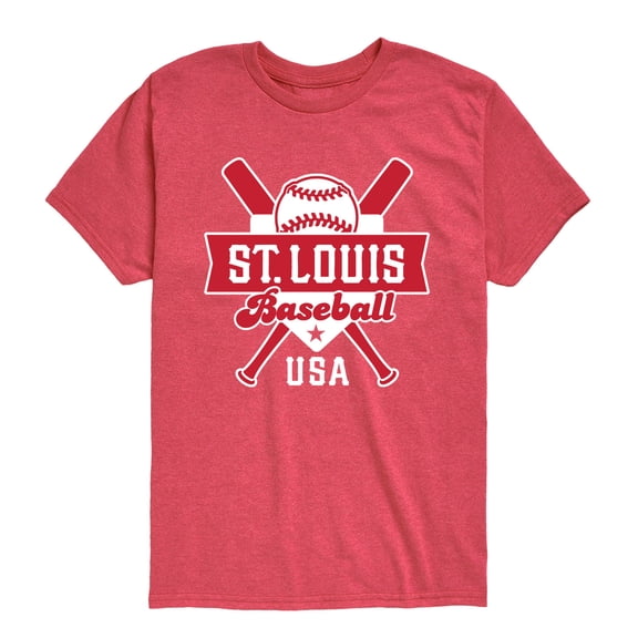 Instant Message - Baseball St. Louis Short Sleeve Graphic T-Shirt