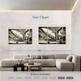 thumbnail image 4 of Elephant Stock Monochrome Vintage Plane Wall Art - Horizontal Multi Panel Canvas - Living Room Wall Decor - Transportation Multi Panel - Black And Gray Decor - 65" x 42", 4 of 8
