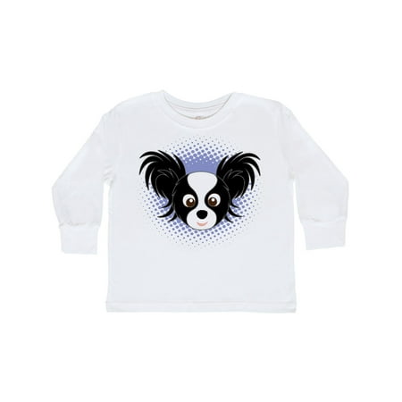 

Inktastic Papillon Dog Cute Gift Toddler Boy or Toddler Girl Long Sleeve T-Shirt