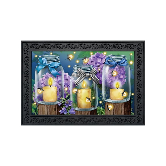 Briarwood Lane Doormat 30x18 Indoor Outdoor Fireflies Spring For Spring Doormat
