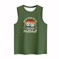 thumbnail image 4 of KIHOUT Pickleball Lovers Round Neck Sleeveless Womens Tank Tops Summer Casual Pickleball Printed Basic Cami Top Slim Ladies Henley Button Pickleballl Sport Blouses(Green,S-2XL), 4 of 4