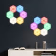thumbnail image 4 of Interruptor Táctil Rgb Diy Batería Gabinete Lámpara De Pared Lámpara De Nido De Abeja Lámpara De Pared Hexagonal De Nido De Abeja Colorida Cateissary HA016209-00, 4 of 6