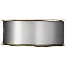 (2 pack) Offray Ribbon, Pewter Grey 5/8 inch Single Face Satin Polyester Ribbon for Sewing, Crafts, and Gifting, 18 feet, 1 Each