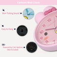thumbnail image 3 of Unique Bargains 1pc Cute Bunny Face 3D Rabbit Wall Clock 13" x 10" x 1.5" Pink, 3 of 5