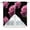 Pink, variant on Pink Rose Kitchen Window Curtains, Swag Curtains Valance for Bedroom Living Room Bathroom, Vintage Abstract Garden Flower Floral Black Rod Pocket Window Curtain Block Drapes 2 Panels 36"x45"
