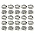 thumbnail image 6 of 25pcs Stainless Steel Hose Clamps Single Ear Stepless For Sealing Various Hoses Clamps Cinch Clamp Rings, 6 of 9