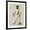 Black Frame, variant on Art.com Greyhound Fencer in Cream Full Art Print by Fab Funky, Brown Frame Wall Art, 32" x 40"