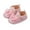 Pink, variant on Baby Mary Jane Flats for Little Girls with Bowknot Cotton Anti Skid Sole Infant First Walker Princess Dress Crib Wedding Shoes Footwear (0-3 Months, Pink)