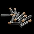 thumbnail image 3 of 10pcs Cylinder Shape Mini Glass Bottles Jars with Cork Wish Note Craft Bottle (Clear), 3 of 7