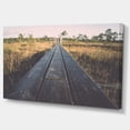 thumbnail image 2 of Wood Footpath on the Bog in Fall - Large Landscape Canvas Art, 2 of 4