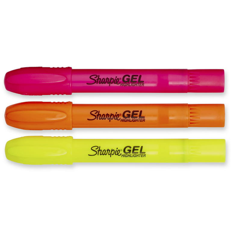 Sharpie - Gel Highlighter, Assorted Colors - 3 per Set