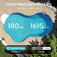thumbnail image 6 of Talosbo C1 Cordless Robotic Pool Vacuum Cleaner with Wall & Waterline Cleaning, 180 Min for Inground Pools Up to 1615 Sq.ft,Dual Filtration, Smart Navigation, App Support, 6 of 12