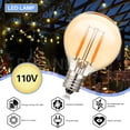 thumbnail image 2 of Ruiandsion E12 LED Bulb Warm White 100LM 110-130V 2200K 30000Hrs Long Life for Ambient Garden Bedroom,(Pack of 2), 2 of 10