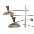 thumbnail image 3 of 4 Light Dome Pendant Mid Century Modern Raw Brass Sputnik chandelier light Fixture, 3 of 6