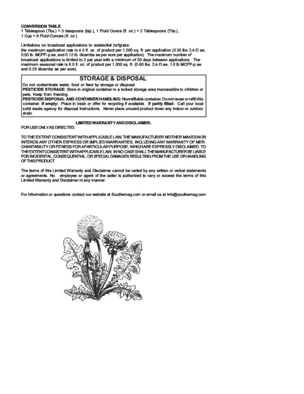 Southern Ag Lawn Weed & Grass Killer with Trimec = | Ubuy Pakistan