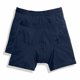 thumbnail image 1 of Fruit Of The Loom - Calzoncillos boxer clásicos pierna larga hombre / caballero alto porcentaje de algodón (Pack de 2 boxers) (Azul marino), 1 of 1