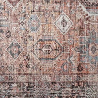 Everwash™ Callaghan Eve Southwestern Medallion Machine Washable Area Rug, Warm Rust, 6'6"x9'2"