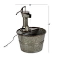 thumbnail image 4 of DecMode Gray Fountain Indoor Outdoor Decor with Pump Style Faucet, 4 of 11