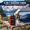 thumbnail image 6 of 2000A Peak Jump Starter with Air Compressor, TERUNSOUL B40L Portable Car Battery Booster with Quick Charge Out (6.0 Gas/4.0L Engines), 12V Battery Jump Box Power Bank Car Starter, 6 of 10