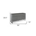 thumbnail image 3 of 59" Grey Solid And Manufactured Wood Six Drawer Dresser, 3 of 6