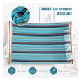 thumbnail image 5 of Outdoor Hammock with Pillow - 2 Person Polyester Hanging Bed - Curved Bamboo Spreader Bars - Portable Camping & Patio Relaxation, 5 of 8