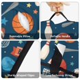 thumbnail image 6 of Football and Basketball Navy Pattern Teens Toddler Nap Mat with Pillow, Sleeping Mat Bag for Preschool Daycare 60"x20", 6 of 6