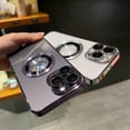 thumbnail image 3 of Luxury For Magsafe Plating Magnetic Phone Case For iPhone 15 11 12 13 14 Pro Max Plus 15 Ultra Wireless Charge Cover Clear Cases, 3 of 7