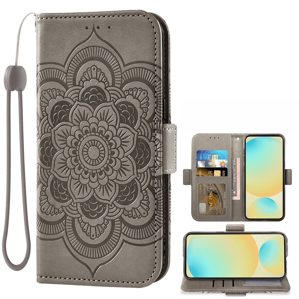 Asuwish Compatible with Nokia X7 Wallet Case Lanyard Leather