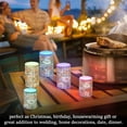 thumbnail image 4 of Yayeee Flameless Candles with Remote Flickering Battery Operated Multi Color Changing, Red Vibrant Flowers, 4 of 7