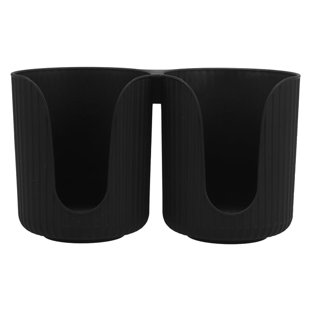 Portavasos de papel, portavasos desechable de escritorio, organizador de vasos de papel con 2 ranuras para cafetería