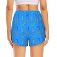 thumbnail image 2 of Lsque Colorful Snake Printed Women's Running Shorts with Liner Pockets,Elastic Quick Dry Workout Athletic Gym Yoga Shorts,Womens High Waist Shorts-XX-Large, 2 of 9