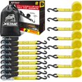thumbnail image 1 of Correas de amarre con trinquete XSTRAP STANDARD, paquete de 8 unidades, 1 m x 3 m, 410 kg, 1 of 9